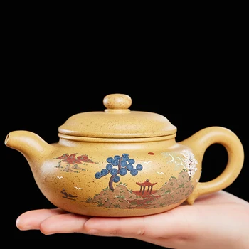 |Yixing rekomenduojama grynas vadovas vieną puodą arbatos, arbata virdulys rūdos autentiški gabalas purvo archaize dydis, pajėgumas